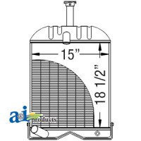 Massey Ferguson 245 Tractor Radiator with 4.500" Neck