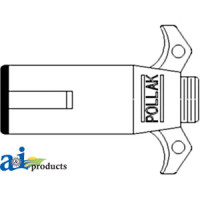 White | AGCO White 8510 Tractor Plug, Implement Lights, 7 Pin (North America)