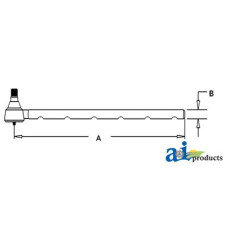 Case | Case-IH 595 Tractor Tie Rod, Long