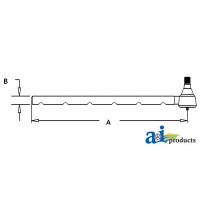 Case | Case-IH 485 Tractor Tie Rod, Long