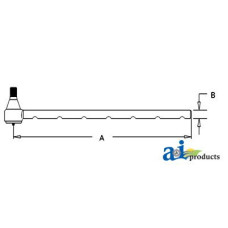 Case | Case-IH 595 Tractor Tie Rod, Long