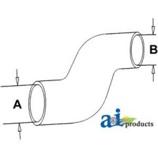 Image of Farmall | International 686 Tractor Radiator Hose, Lower (W/ D312 DSL ENG.)