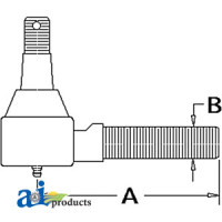 Zetor 4320 Tractor Tie Rod End (2 WD HYDROSTATIC)