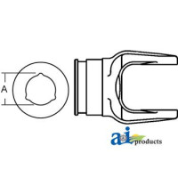 Bush Hog 3615 Rotary Cutter Outer Tube Yoke