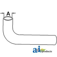 Allis Chalmers | Agco Allis D17 Tractor Radiator Hose, Lower (Gas)