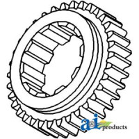 Allis Chalmers | Agco Allis WD Tractor Gear, 1st and 2nd Mainshaft (S/N 127007 and greater)