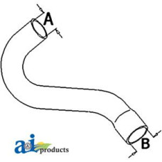 Image of Allis Chalmers | Agco Allis 7000 Tractor Radiator Hose, Lower