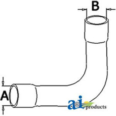 Image of Allis Chalmers | Agco Allis 8070 Tractor Radiator Hose, Upper
