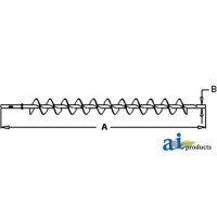 Gleaner L3 Combine Auger, Lower, Clean Grain (with SN  15501-30501)