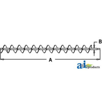 Gleaner M Combine Auger, Horizontal Unloading (with std length auger)