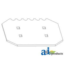 Image of White | AGCO White 2500 Combine Blade, Impeller (processor-1 side serrated), Combine