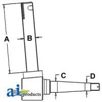 Allis Chalmers | Agco Allis 6040 Tractor Spindle (LH)