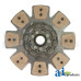 White | AGCO White 4-175 Tractor Trans Disc: 14", 8-button, spring loaded