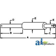 Long | Universal | Farmtrac 360 Tractor MUFFLER