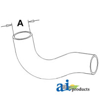 Massey Ferguson 285 Tractor Radiator Hose, Top (SN  349239 and greater)