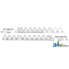 Image of Versatile 4812 Swather/Windrower 6' (LH), Chrome 11ga top serrated, Bolt-On ((12'))