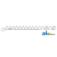 Fiat | Hesston 6465 Windrower 12 feet, Chrome 14ga top serrated, Riveted