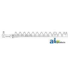 Image of Case | Case-IH 210 Swather/Windrower 12.5', Chrome 11ga under serrated, Riveted (SN 3700 and greater)