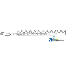 Image of Massey Ferguson 1859 Cutting Platform 16', Chrome 12ga Top Serrated, Bolt-On