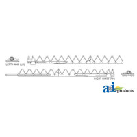 Ford | New Holland 1496 Mower Conditioner 6 feet (RH), Black, 11ga under serrated, Riveted