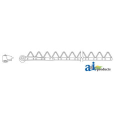 Image of Versatile 4400 Swather/Windrower 15', Chrome 14ga top serrated, Bolt-On