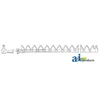 New Idea 512 Mower Conditioner 12 feet, Chrome 11ga top serrated, Riveted (pivot tongue)