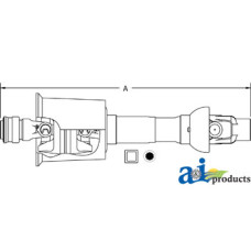 Image of John Deere 467 Round Baler Domestic 80° Constant Velocity Driveline Less Implement Yoke (@ 1000 RPM)
