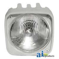 Ford | New Holland 335 Tractor Headlamp, LH DIP; White (12 Volt)