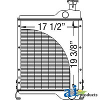 Case | Case-IH 595 Tractor Radiator (with AIR COND)