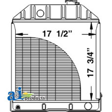 Image of Ford | New Holland 6600 Tractor Radiator w/o Oil Cooler (75 and greater)