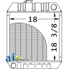 Image of Ford | New Holland LX565 Skid Steer Loader Radiator (W/ DIESEL ENGINE 1/1/1998 and greater)