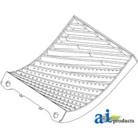 Case | Case-IH 9120 Combine Concave, (RH); Corn and Soybean; Helical Bar