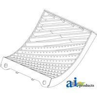 Case | Case-IH 9120 Combine Concave, (LH); Corn and Soybean; Helical Bar