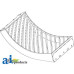 Case | Case-IH AFX8010 Combine Concaves, RH; Small Grain, Helical Bar