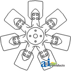 Image of Ford | New Holland 6600 Tractor Fan, 7 Blade (L/ AC 8/1976 and greater)