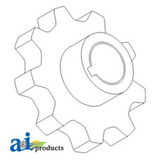 Image of Case | Case-IH AFX8010 Combine Sprocket, Lower Clean Grain Elevator