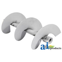 Ford | New Holland CR970 Combine Auger; Bubble Up, Extended Wear, 26.968" (with Grain Tank Covers)