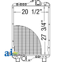 Case | Case-IH MXM175 Tractor Radiator (with SN # ACM256706 and greater)