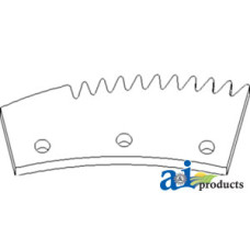 Image of Ford | New Holland CR9090 Combine Lug; Rotor; RH, Serrated