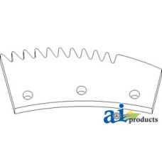 Image of Ford | New Holland CR9090 Combine Lug; Rotor, LH, Serrated