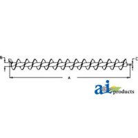 Ford | New Holland CR9060 Combine Auger, Horizontal Unloading, Extended Wear; 21 feet
