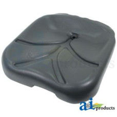 Image of Ford | New Holland L140 Skid Steer Loader Seat, Bottom Cushion, Gray Vinyl