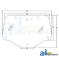 Case | Case-IH PUMA 140 Tractor Glass, Rear Window