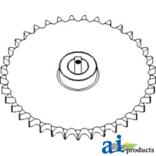 Image of Case | Case-IH AFX8010 Combine Sprocket, Elevator Head, Driven