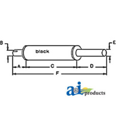Image of Landini C5830 Industrial/Construction Muffler