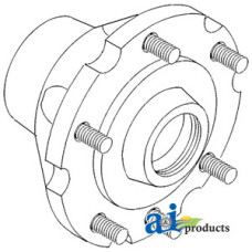 Image of White | AGCO White 6510 Tractor Hub, Wheel (6 Bolt)