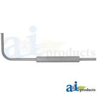 Ford | New Holland 9N Tractor Horizontal Muffler and Pipe Assembly (1939-1952 with GAS ENGINE)
