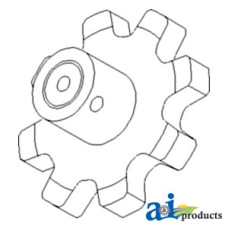 Massey Ferguson 8560 Combine Sprocket, Clean/ Return Grain Elevator (Lower Return Elevator)