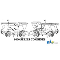 John Deere 9650STS Combine Auger, Unloading (SN  690501 and greater)