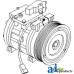 Compressor, New, Denso Style with Clutch fits John Deere 7220 Tractor